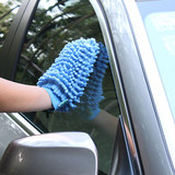 雪尼尔双面洗车珊瑚绒手套清洁工具抹布擦桌擦车巾百洁布洗车用品