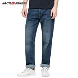 JackJones杰克琼斯新款春夏男装进口宽松直筒牛仔裤C|216132047