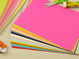 A4长方形彩色折纸/剪纸 80/120/160 卡纸 幼儿园儿童手工纸材料