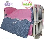 定做婴儿床上用品十件套 宝宝床围全棉  床垫被婴童床品套件促销