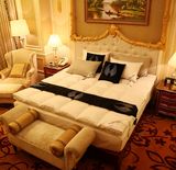 出口法国五星级酒店全棉白鹅绒羽绒床垫双人加厚10cm可折叠床褥子