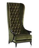 新古典形象椅后现代实木椅酒店大堂形象椅会所装饰椅欧式高背椅