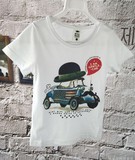 现货 韩国童装代购 男童夏装 bp超酷卡通小汽车br儿童个性短袖T恤
