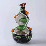 景德镇陶瓷流水摆件陶瓷荷叶客厅桌面喷泉创意居水景装饰品
