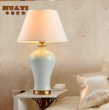 现代新中式欧式台灯景德镇陶瓷台灯卧室床头灯 创意可调光节能灯