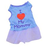 2015 newHot!Cute I Love My Mommy Small Dog Cat Pet Clothes S