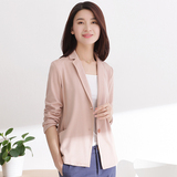 30-40岁中年女装2016春装新款韩版修身显瘦纯色小西装短外套上衣