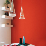 海丹现代简约单头锥形玻璃吊灯玻璃餐厅吊灯个性创意吧台灯饰灯具