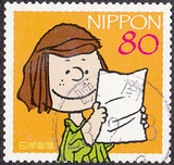 特价促销日本2015年卡通动漫人物信销票1枚保真外国邮票rb031