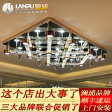 高端奢华水晶气泡柱LED吸顶灯客厅灯现代简约长方形大气灯具创意