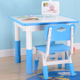 创意全实木儿童学习桌凳写字桌书桌 幼儿园桌椅画画桌课桌凳套餐