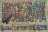 复仇者联盟蜘蛛侠钢铁侠 超级英雄电影装饰画 漫威长款牛皮纸海报
