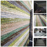 MASAR玛撒 德国进口地毯 现代风格 手工编织 绿色条纹X客厅