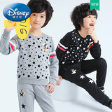 迪士尼儿童装 男童纯棉套装中大童休闲两件套2016春秋小孩衣服