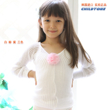 韩国进口儿童芭蕾舞蹈服装 少儿跳舞练功服 冬款长袖披肩毛衣外套