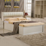 床现代简约床单双人床收纳高箱床板式储物床1.8米1.5抽屉气动床类