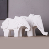 北欧创意简约家居大象折纸摆件办公室书房动物摆设电视柜陶瓷装饰
