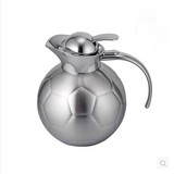 创意304不锈钢足球加厚热水瓶豆浆保温壶咖啡奶茶冷水开水壶包邮