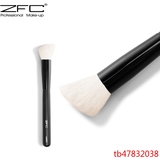 zfc高档单支刷白羊毛斜圆头腮红刷AMB02专业彩妆品牌 专柜正品