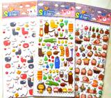 韩版儿童卡通动物认知贴纸 日记本精美装饰贴画 幼儿园奖励认知贴