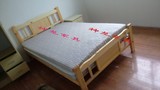 实木床松木床架子床/硬板床双人床木板床1.5米1.2米特价包安装