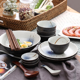 NDP 餐具套装 碗盘家用实用日式餐具套装 陶瓷碗碟安全手绘釉下彩