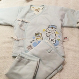 摇篮亲子 超保暖内衣套装 新生儿保暖内衣 0-3个月婴儿内衣套装