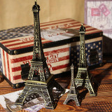 zakka巴黎埃菲尔铁塔模型欧式家居装饰摆件婚庆礼品生日礼物包邮