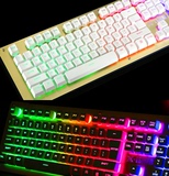 电脑有线背光游戏键鼠套装 LOL英雄联盟外设发光夜光键盘鼠标套餐