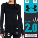 UA安德玛正品base2.0 3.0 4.0保暖加厚运动健身女款长袖紧身衣T恤