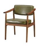 创意现代整装休闲椅子会议椅设计师椅简约餐椅咖啡厅实木椅扶手椅