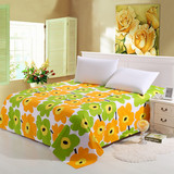 单人 双人床单 单件全棉纯棉向日葵花大黄花被罩枕套1.0*258米床