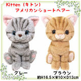 现货包邮/日本代购 Kitten小猫咪猫猫仿真玩偶公仔毛绒玩具猫