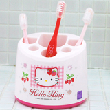 韩国正品 Hello Kitty 凯蒂猫 牙刷架 牙膏筒 笔筒 牙刷插 牙具座