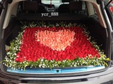 特价创意汽车后备箱鲜花生日礼物求婚红玫瑰杭州花店鲜花同城速递