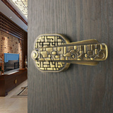 台湾世连泰好铜锁 纯铜室内门锁 全铜中式通道锁 浴室门锁 LP 628