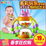 澳贝婴儿玩具 0-1岁宝宝玩具牙胶摇铃新生儿花篮沙漏手摇铃