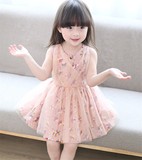 英国代购next童装女2016夏季新款中小童连衣裙短袖蕾丝儿童公主裙