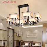 新中式吊灯客厅灯具古典美式酒店卧室吸顶灯现代复古铁艺餐厅吊灯