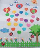 立体泡沫爱心许愿墙树 校园班级文化建设 小学初中教室装饰墙贴画
