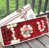 圣诞鲜花速递苹果巧克力红玫瑰礼盒生日鲜花节日礼物老婆创意鲜花