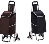 h铝合金轻便携式可折叠带凳子六轮爬楼购物车老年人买菜推拉行李