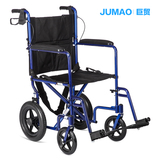 巨贸出口轮椅车折叠轻便携代步车铝合金超轻老年人旅行手推轮椅车