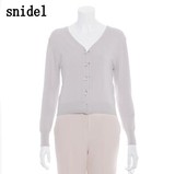 专柜正品代购snidel秋冬8月新款珍珠扣针织开衫SWNT164131
