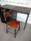 正品工业复古家具 收银台铁木电脑桌书桌办公桌写字台loft风格