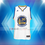 NBA正品勇士队Curry库里主场球衣套装白色sw新版篮球服au球裤短裤