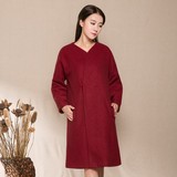 2015新款秋冬女装 红途民族风中国风毛呢大衣呢外套羊毛呢子大衣