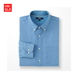 男装 牛仔衬衫(水洗产品)(长袖) 172935 优衣库UNIQLO