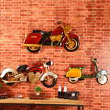 复古酒吧墙面装饰品创意卧室摩托车铁艺壁饰美式工业风立体壁挂饰