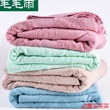 毛毛雨 纯棉毛巾被单人毯 加厚双人毛巾毯床单全棉 欧式春夏毛毯
